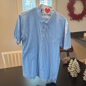 Billy Reid Light Blue Polo Shirt